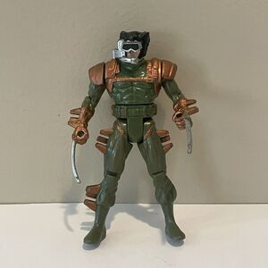 Vintage 1993 Toybiz Uncanny‎ X-Men Spy Wolverine Green Action Figure Incomplete